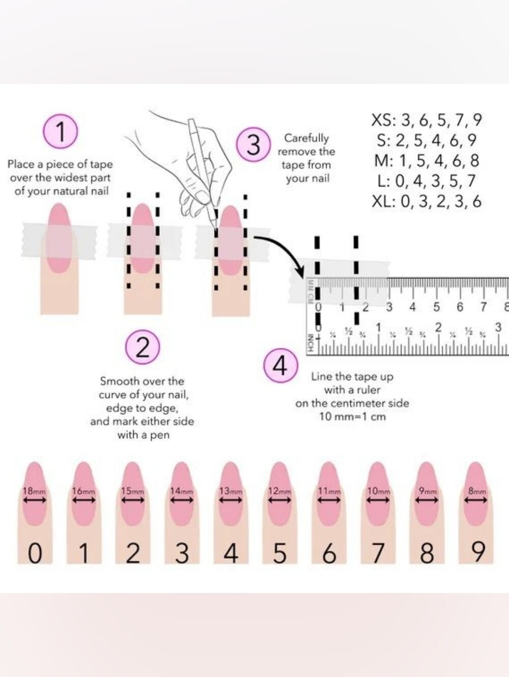 Nude Press-On Nails with Multicolor Gem Accents - Picture 2 of 3